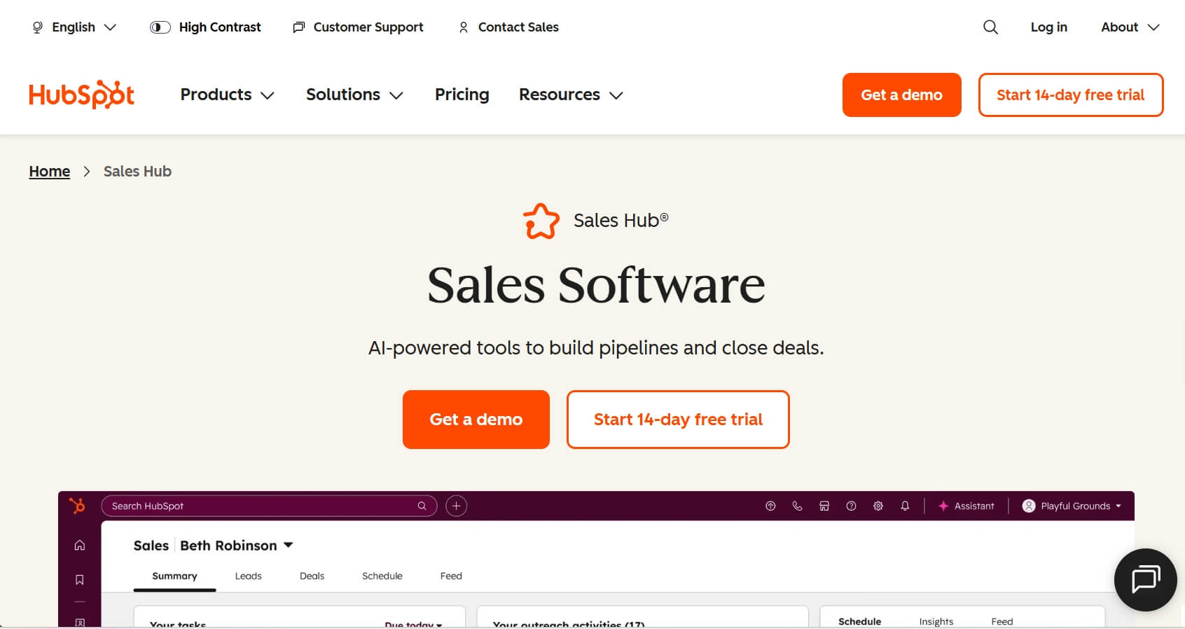 HubSpot Sales Hub