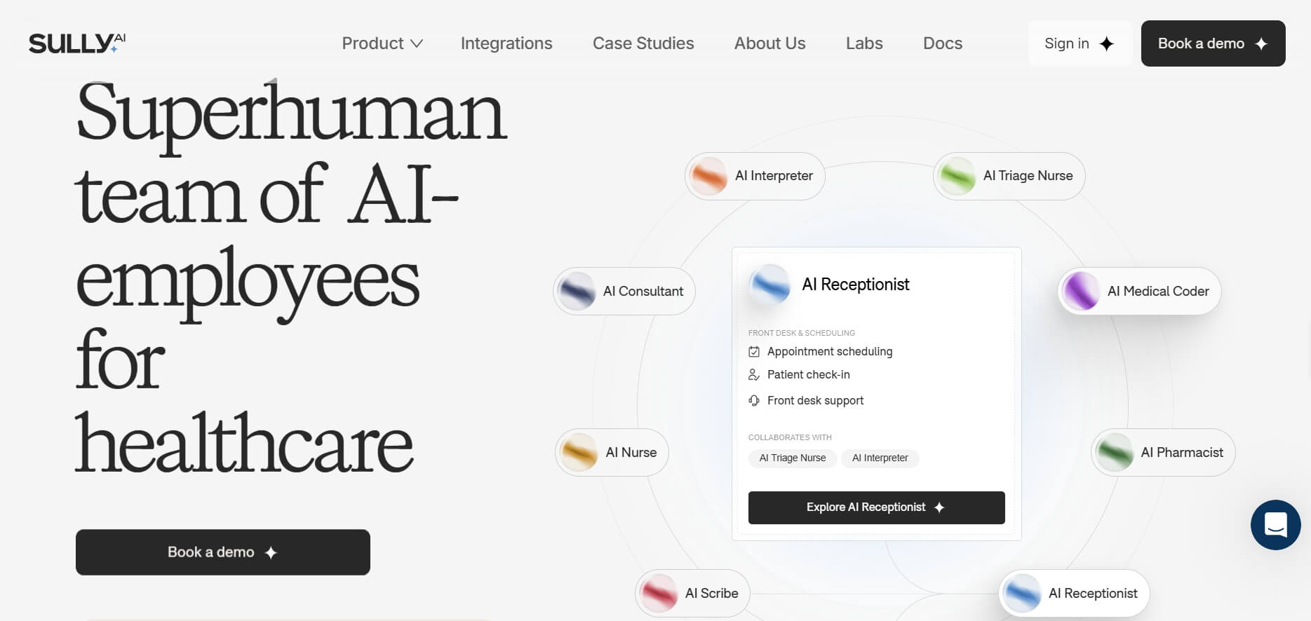 best AI medical receptionist Sully AI