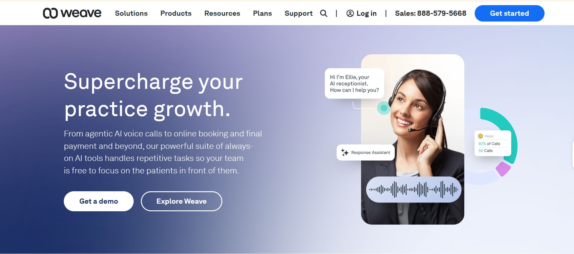 best AI medical receptionist Weave