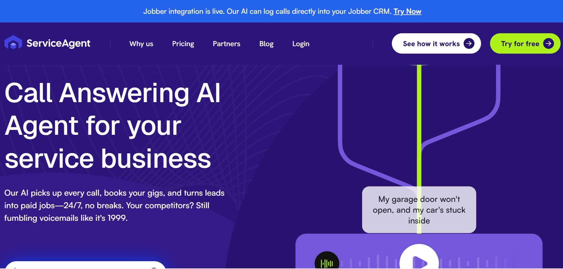 best AI phone agent ServiceAgent