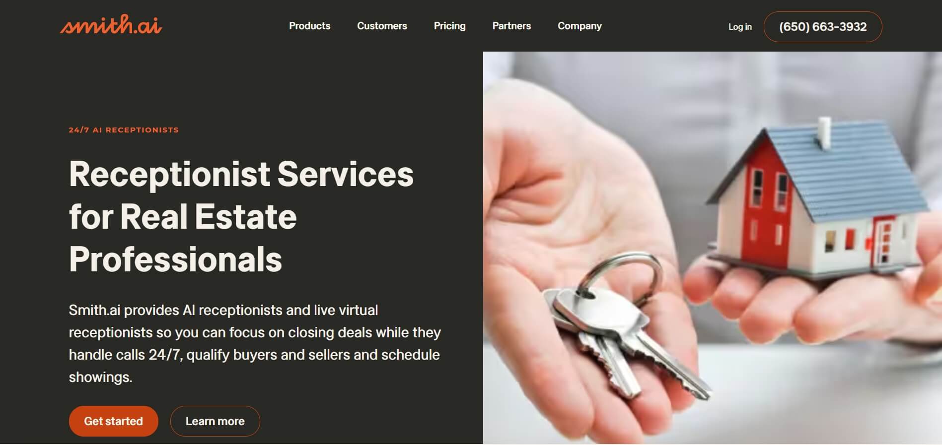 best AI receptionist for realtors Smith AI