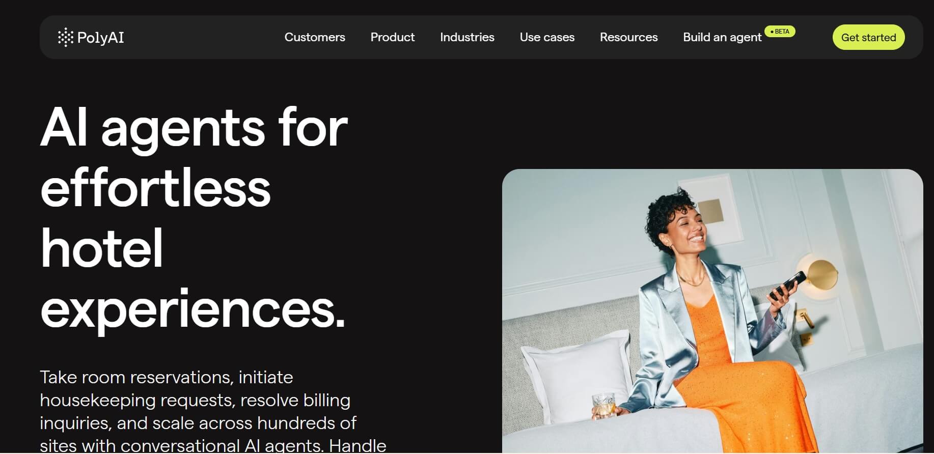best AI hotel receptionist Poly AI