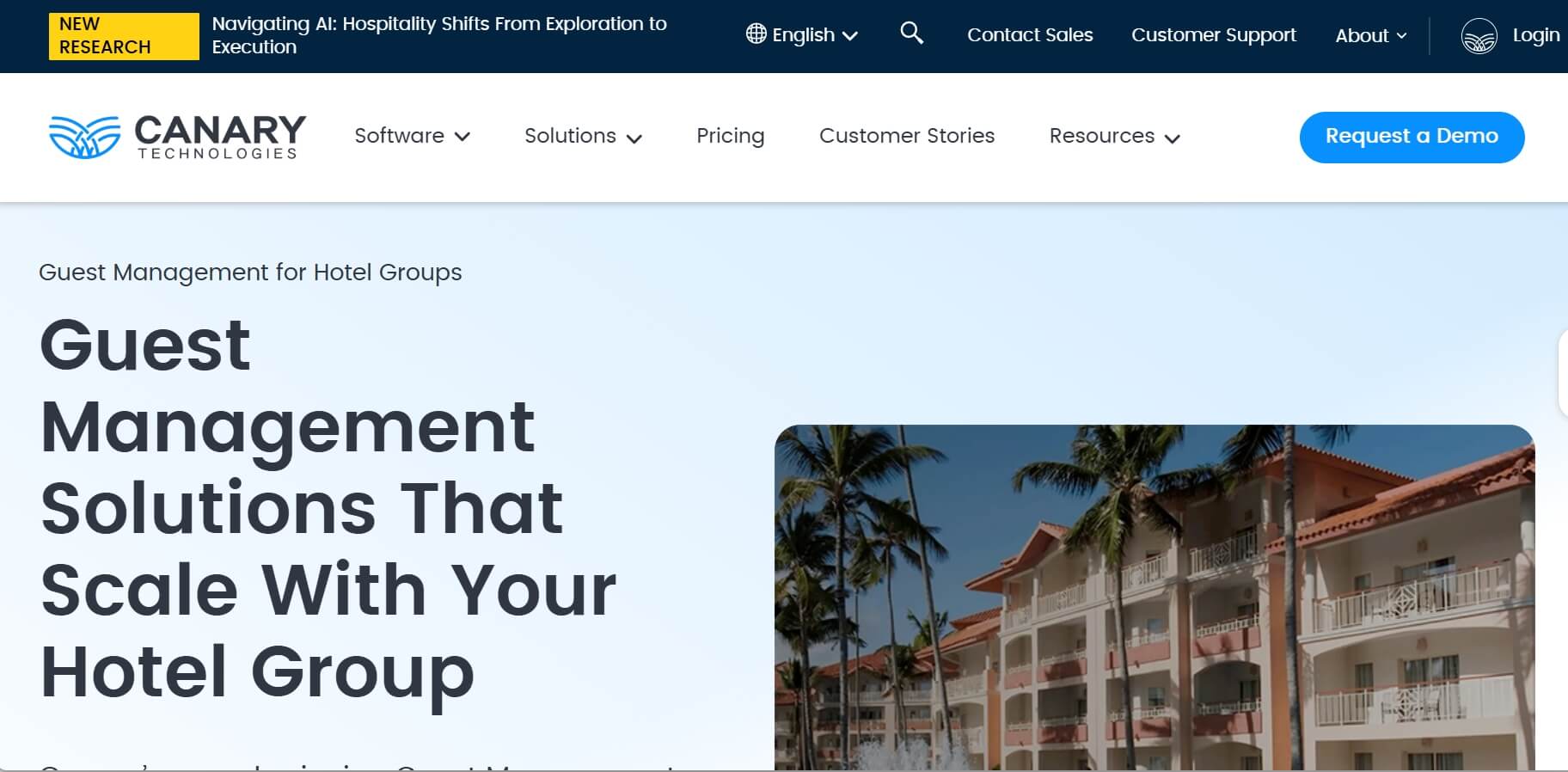 best AI hotel receptionist Canary AI