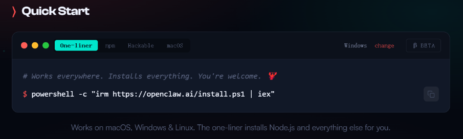 install openclaw