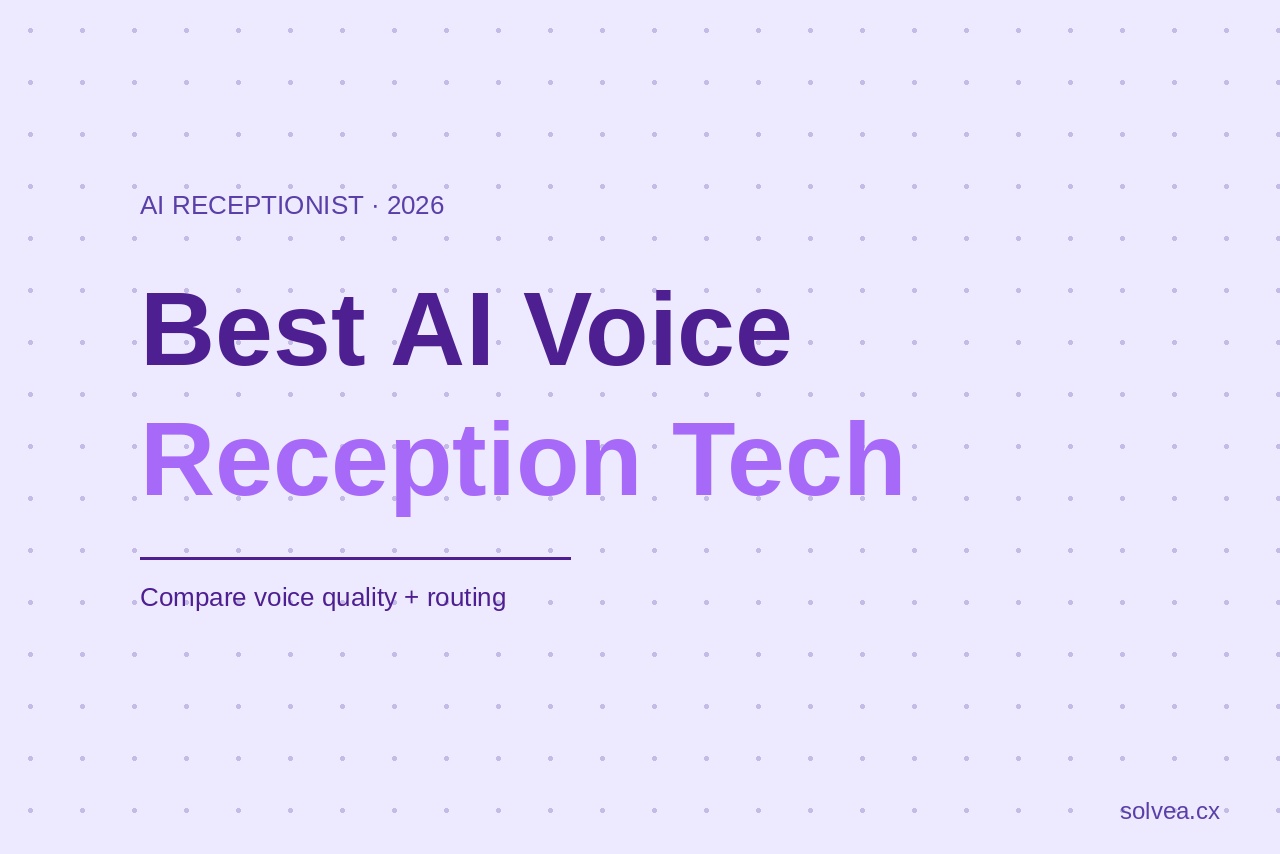 Best AI Virtual Receptionist Voice Technology in 2026