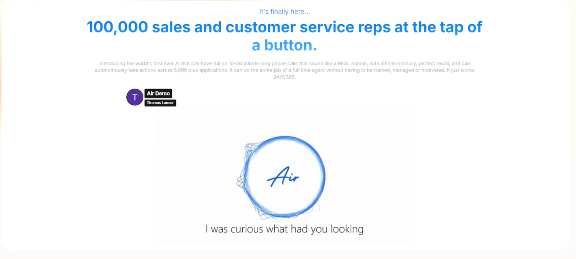 Goodcall alternatives Air AI