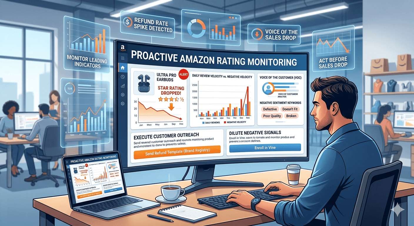 How to Monitor Amazon Rating Drops Before They Hurt Sales