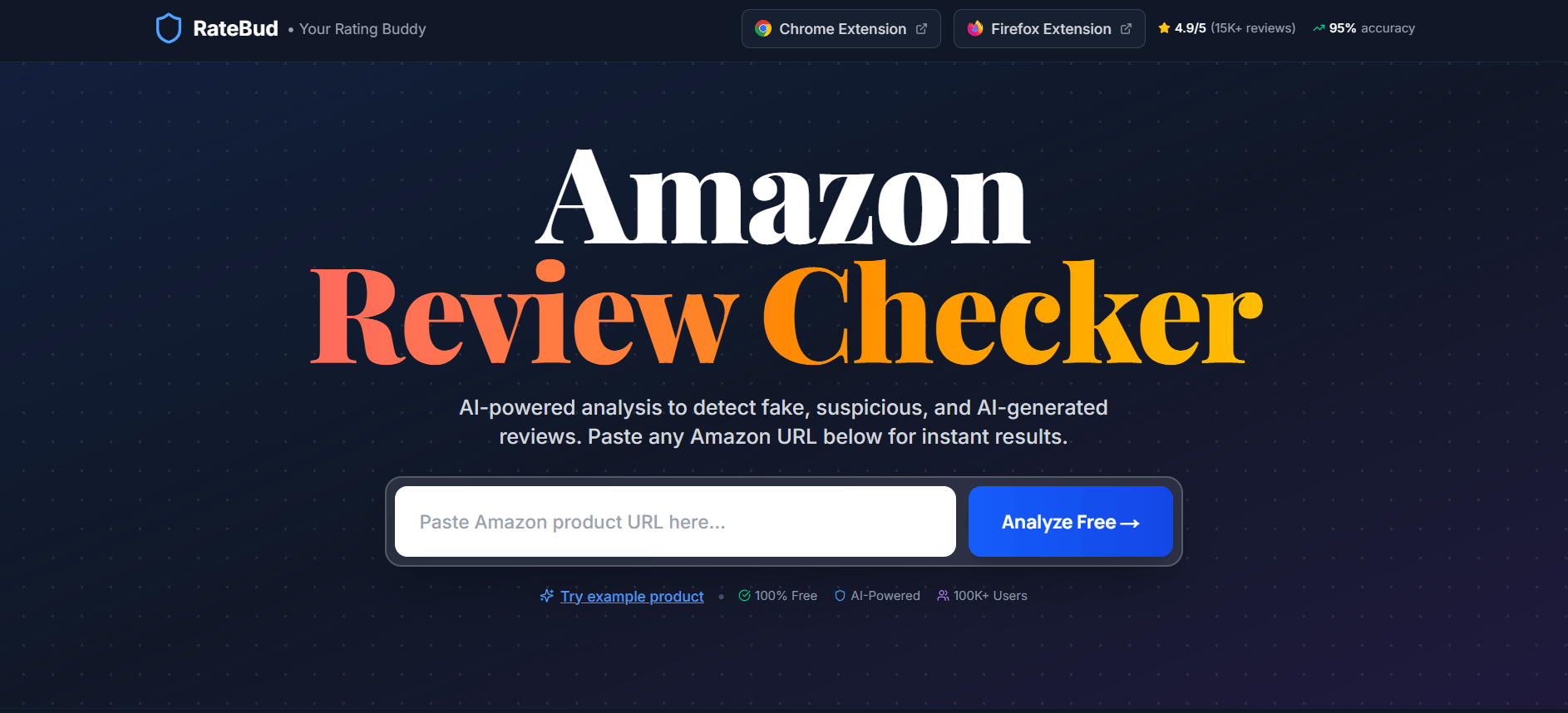 RateBud — Best Free Fake Review Checker for Buyers