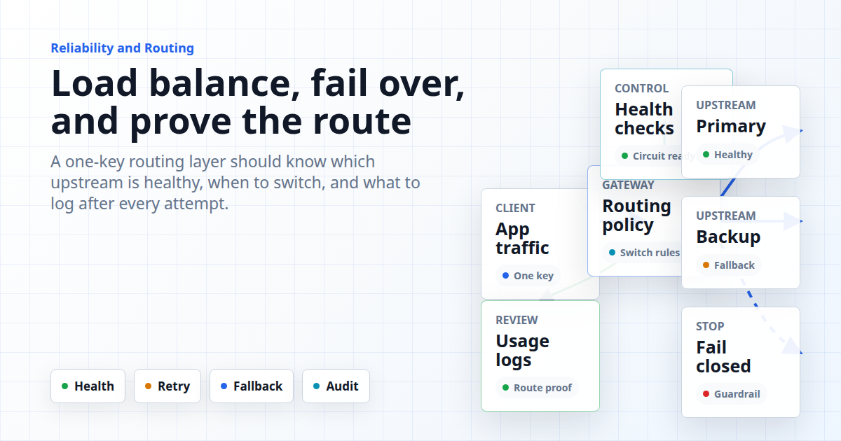 AI-API-Load-Balancing und Failover hinter einem einzigen Key