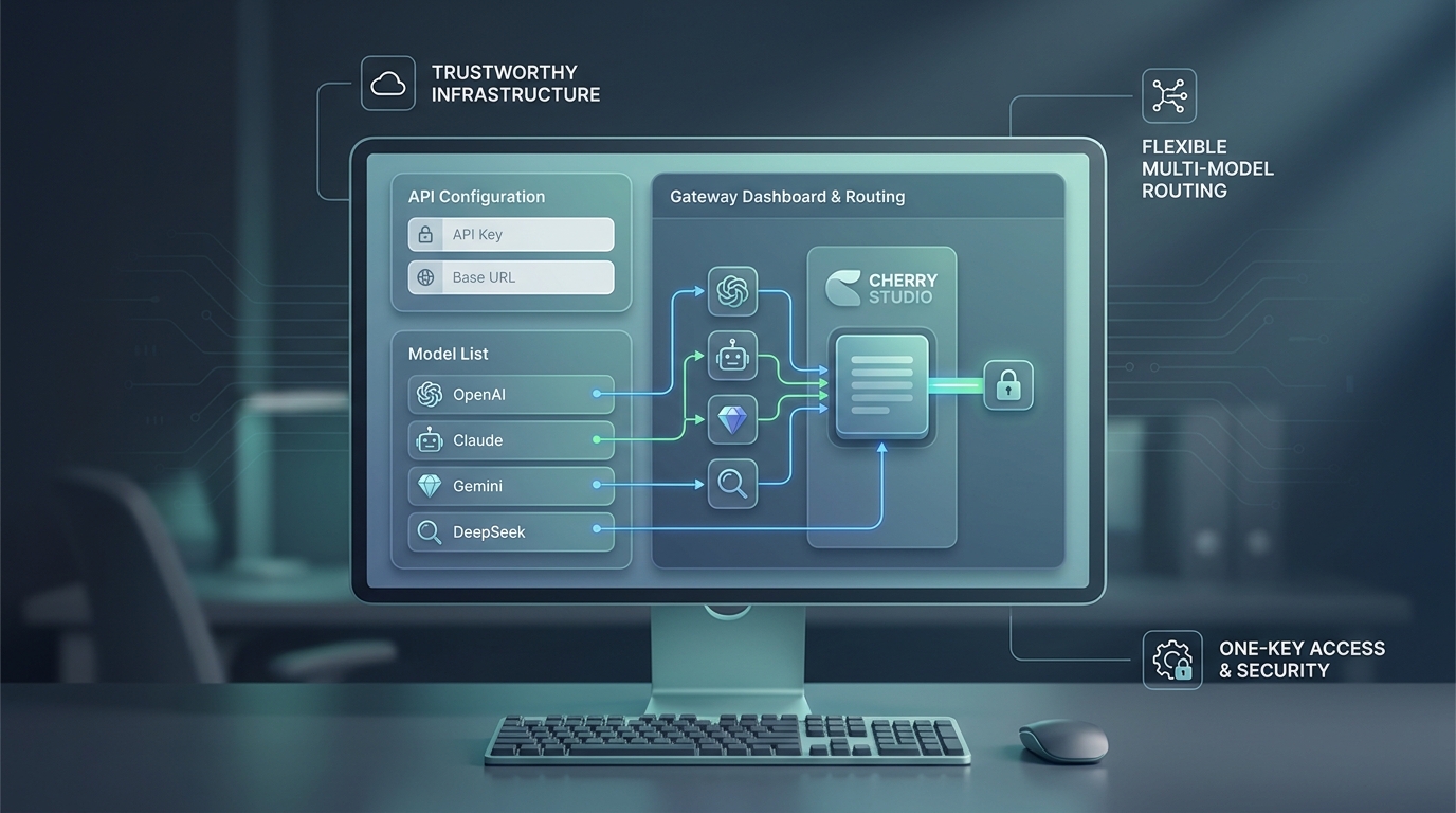 Guia de acesso à API da OpenAI para produtos multi-modelo: configuração do Cherry Studio com uma chave