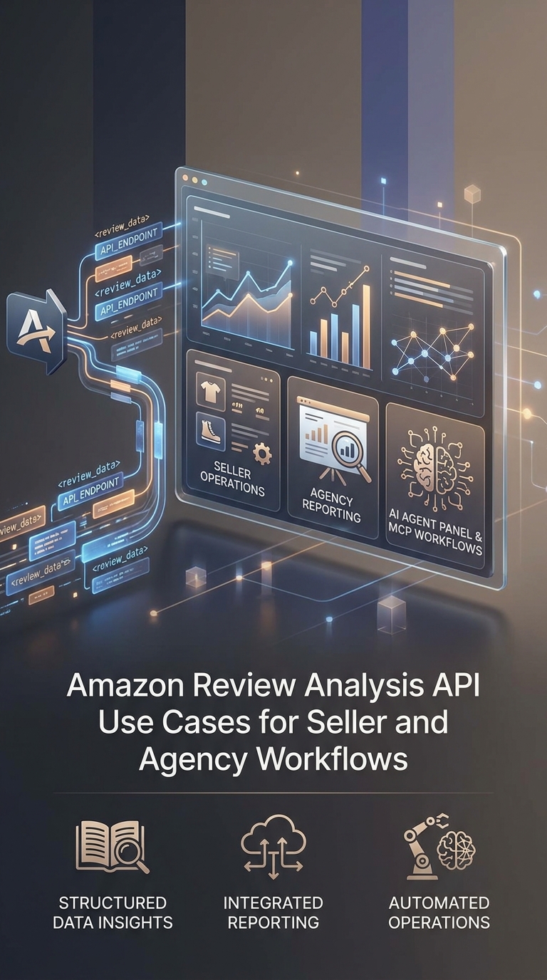 amazon review analysis api workflow dashboard for seller and agency reporting