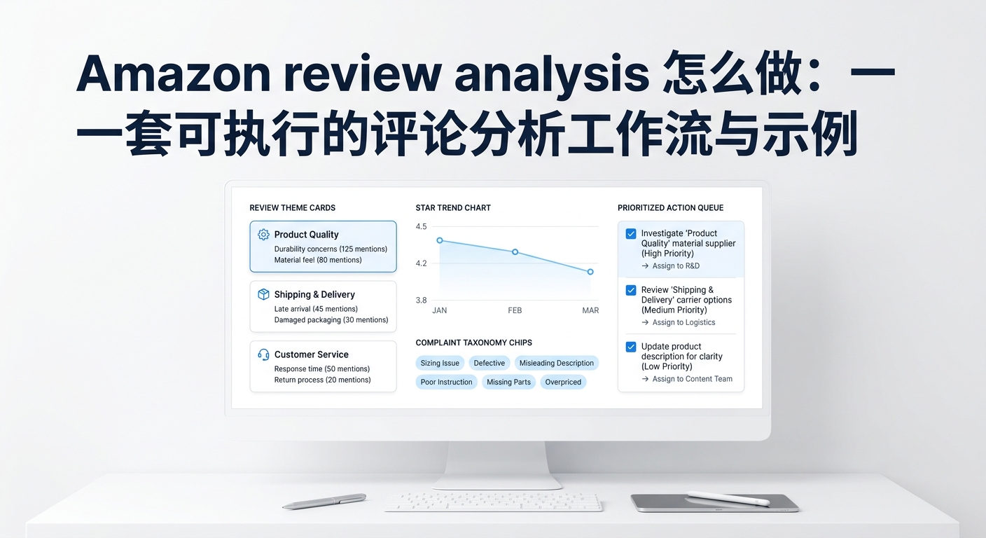 Amazon review analysis 怎么做:一套可执行的评论分析工作流与示例
