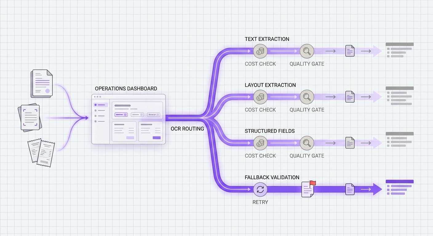 OCR Model Routing: How to Balance Text Extraction Cost, Quality, and Fallback Checks