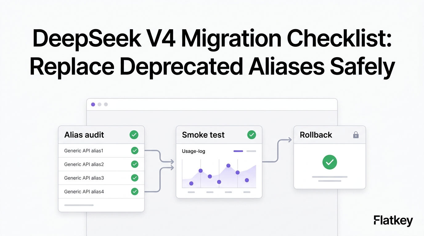 Checklist de Migração do DeepSeek V4: Substitua Aliases Descontinuados com Segurança