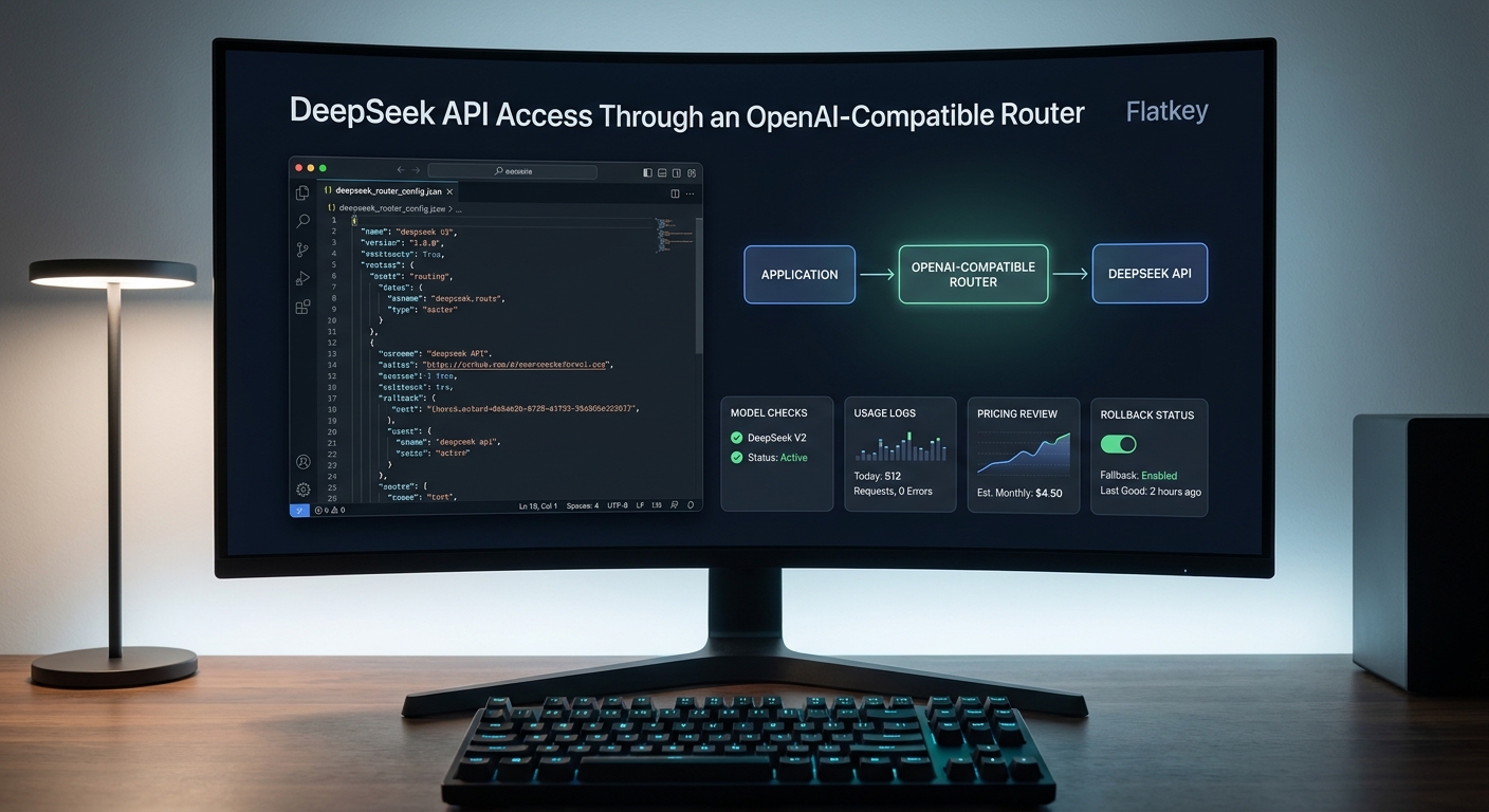 DeepSeek API-Zugriff über einen OpenAI-kompatiblen Router