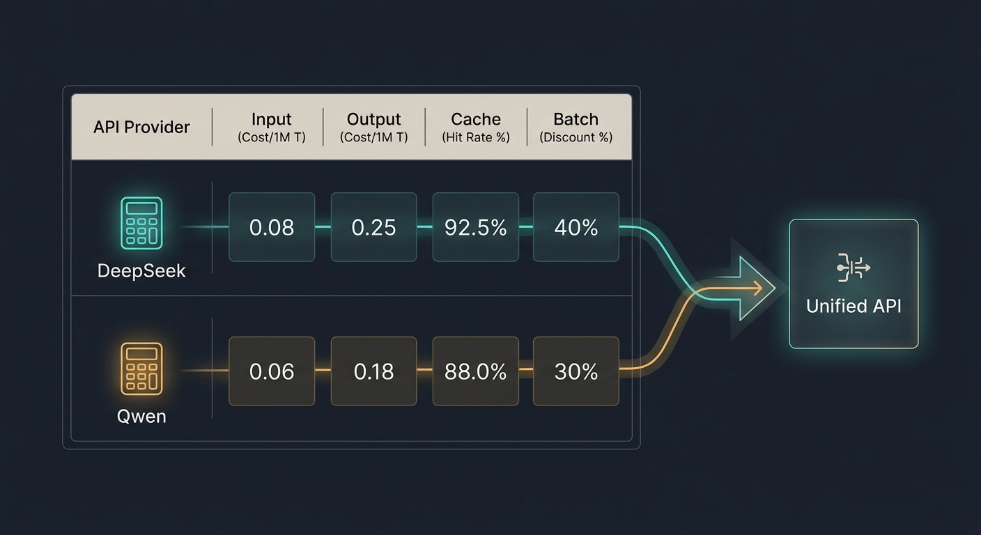 DeepSeek API vs Qwen API untuk Workflow Sensitif Biaya: Panduan Biaya 2026