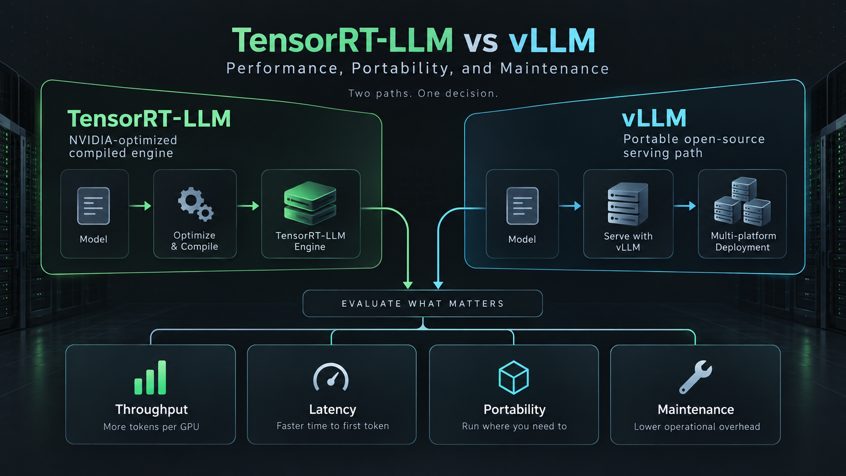 TensorRT-LLM vs vLLM: Performa, Portabilitas, dan Pemeliharaan
